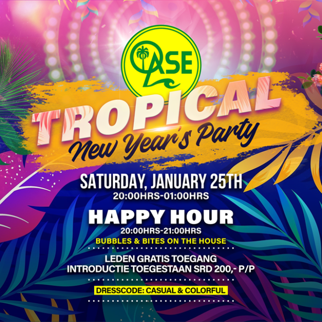 Oase Tropical New Year’s Party