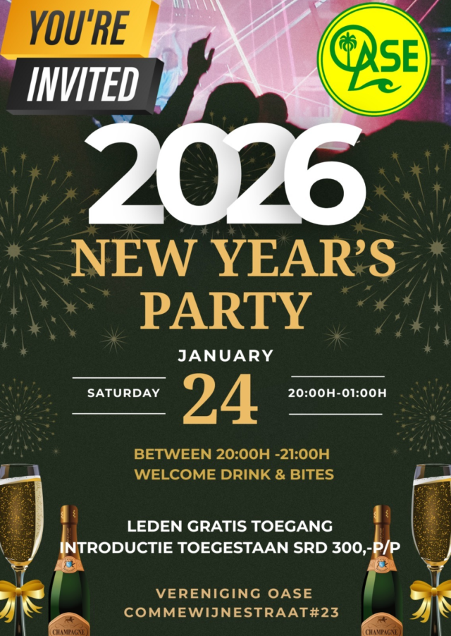 Oase New Years Party 2026
