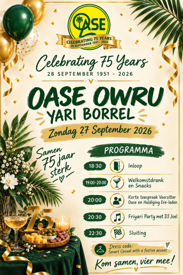 🥂 Oase Owru Yari Borrel